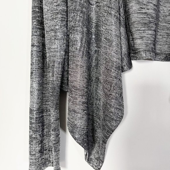Code Vitesse Silver Stretchy Draped Cardigan - Picture 4 of 6